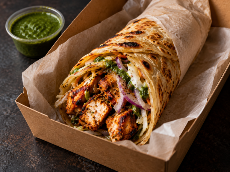 Calcutta Tikka Kati Roll